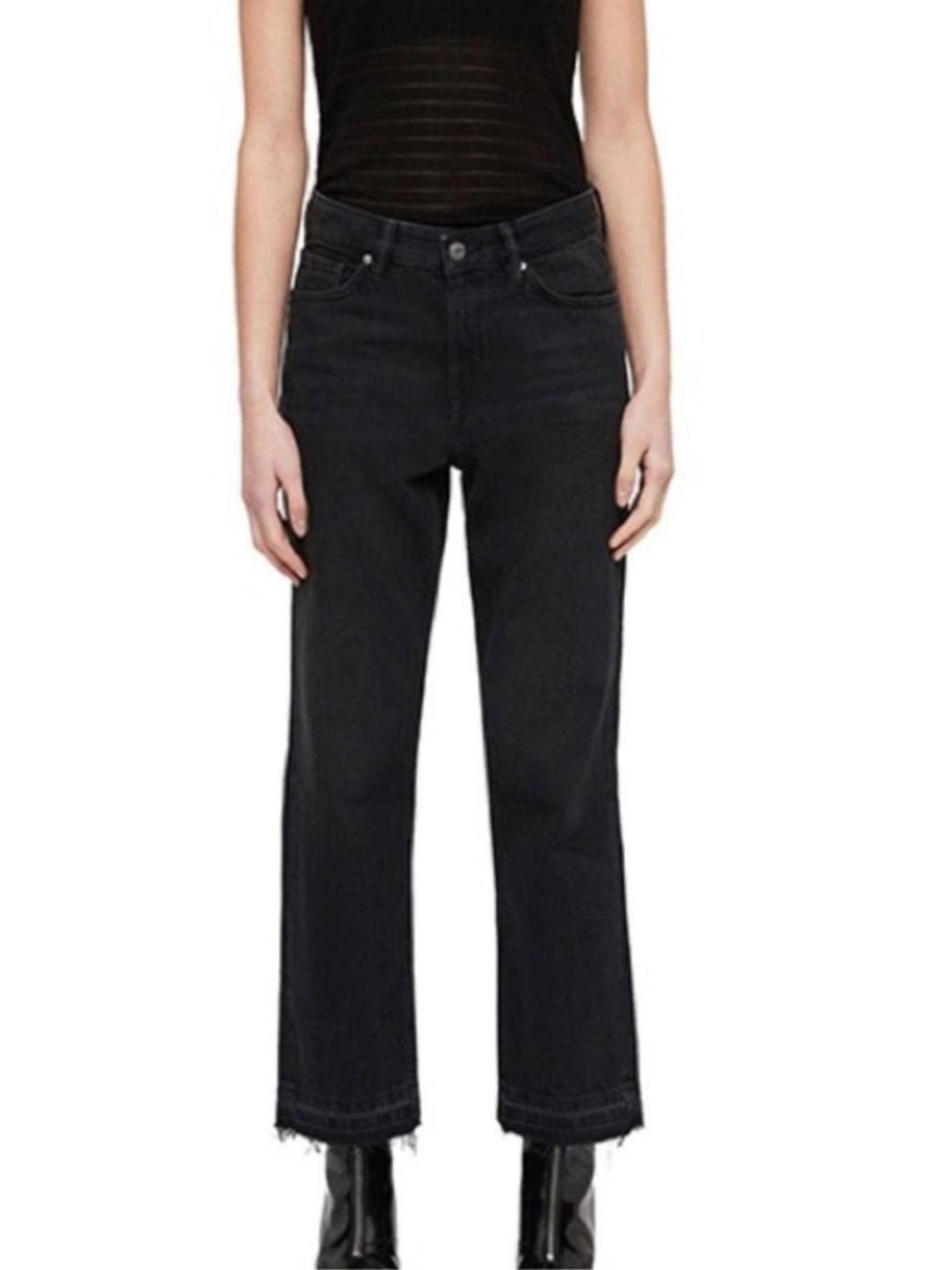 All Saints Ava High-Rise Rigid Straight-Leg Jeans